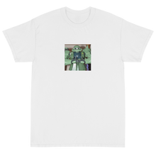 Load image into Gallery viewer, Meaningless Ritual Funny Ironic Streetwear Apparel with Mecha Anime Action Figure with Blood Fingers T-Shirt