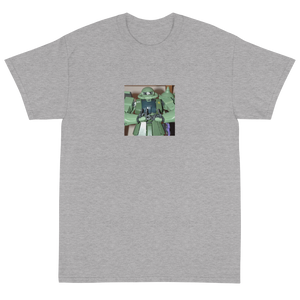 Meaningless Ritual Funny Ironic Streetwear Apparel with Mecha Anime Action Figure with Blood Fingers T-Shirt