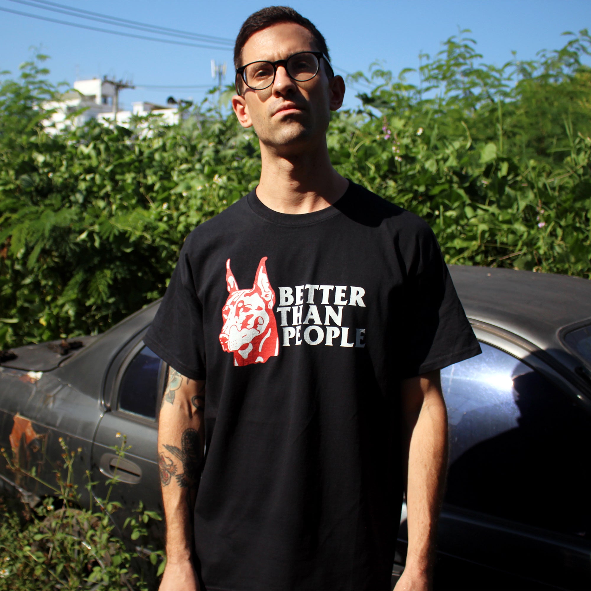 Meaningless Ritual Streetwear Tough Doberman Illustration Better Than People T-Shirt