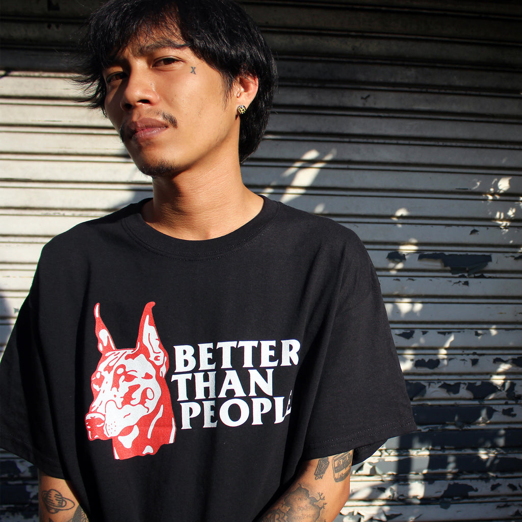 Meaningless Ritual Streetwear Tough Doberman Illustration Better Than People T-Shirt