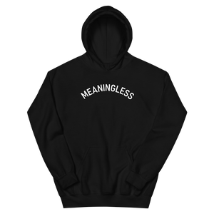 Arched Typography Meaningless Ritual 90s inspired Hoodie