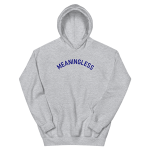 Arched Typography Meaningless Ritual 90s inspired Hoodie