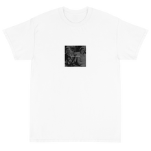 Load image into Gallery viewer, Dark humor streetwear design featuring White text of Things are looking up! over a black and white photo pre-assassination