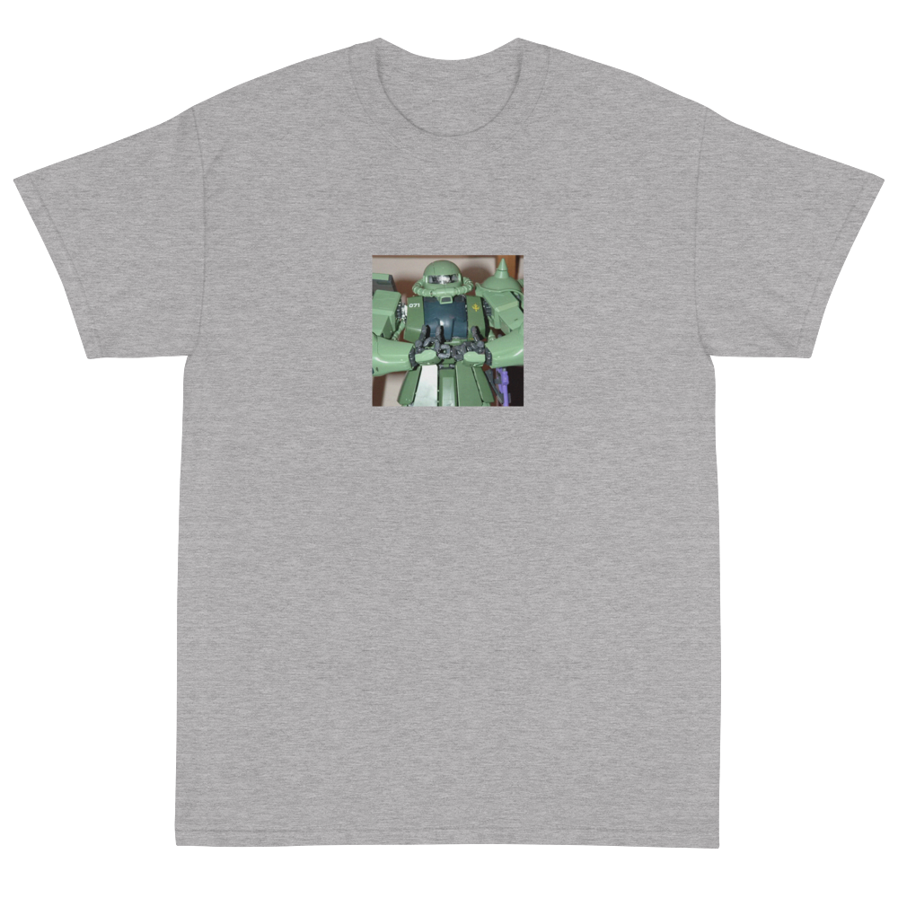 Meaningless Ritual Funny Ironic Streetwear Apparel with Mecha Anime Action Figure with Blood Fingers T-Shirt